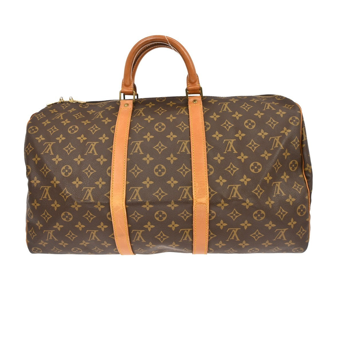 Louis Vuitton Keepall Bag Monogram Canvas Brown Canvas Travel Bag Bag (Pre-Owned)