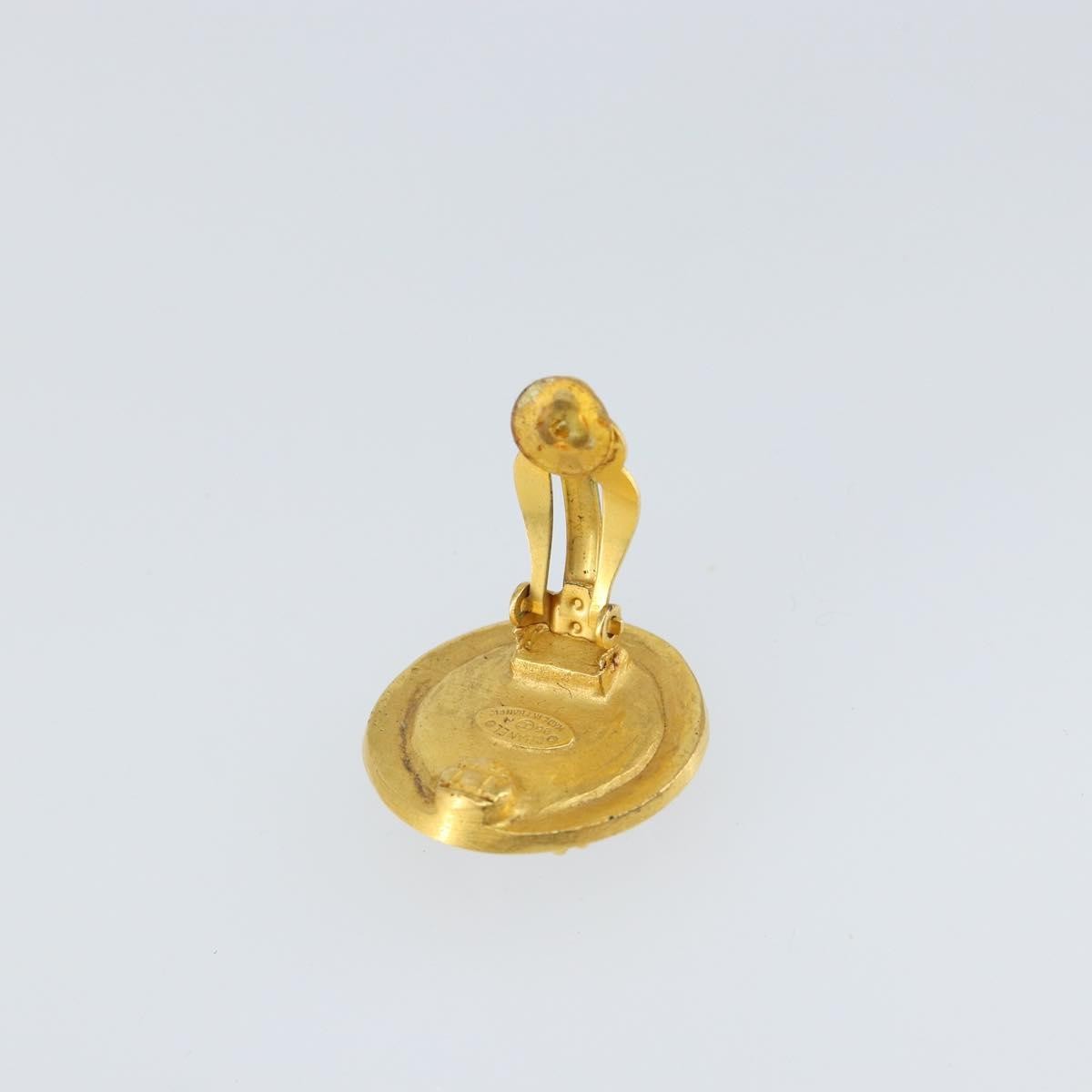 Chanel Vintage Earring Metal Gold Metal Earrings Jewelry (Pre-Owned)