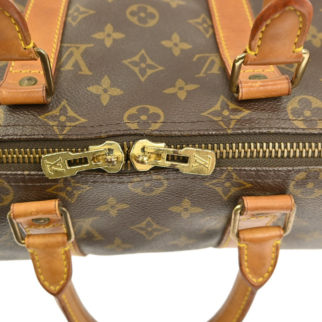 Louis Vuitton Keepall Bag Monogram Canvas Brown Canvas Travel Bag Bag (Pre-Owned)