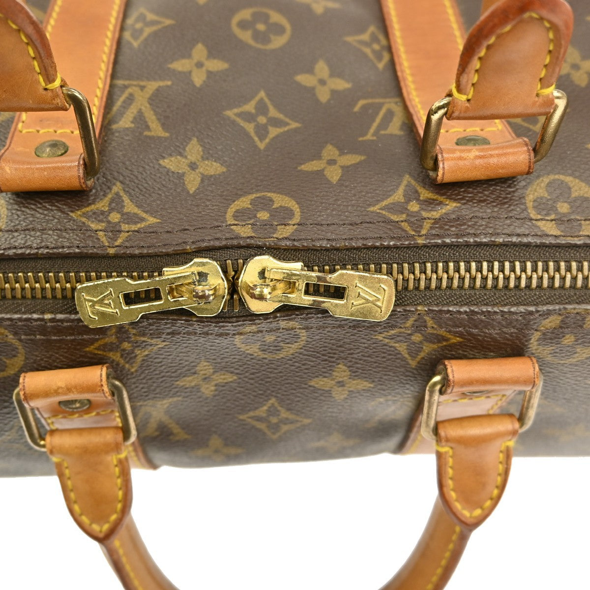 Louis Vuitton Keepall Bag Monogram Canvas Brown Canvas Travel Bag Bag (Pre-Owned)