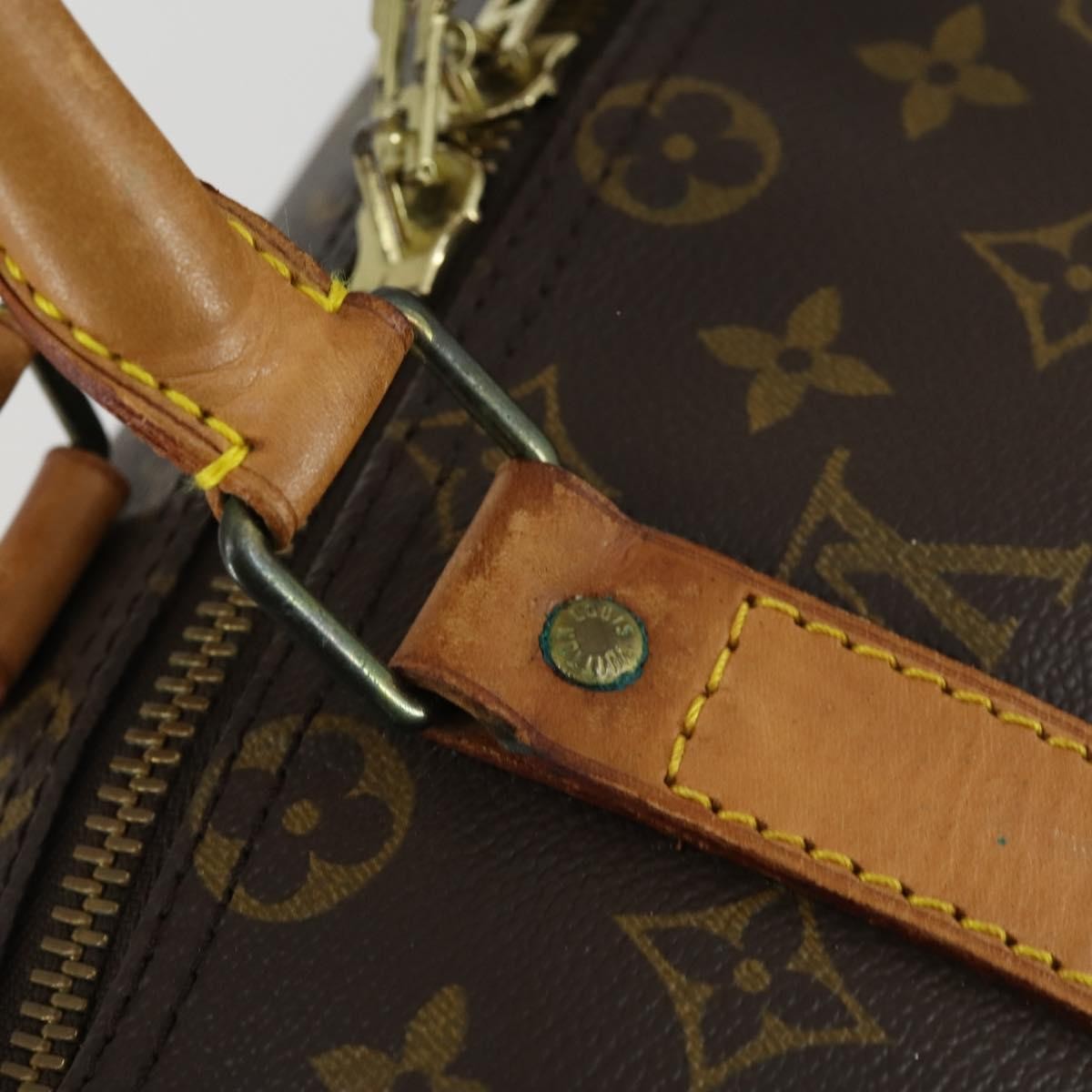 Louis Vuitton Keepall Bag Monogram Canvas Brown Canvas Travel Bag Bag (Pre-Owned)