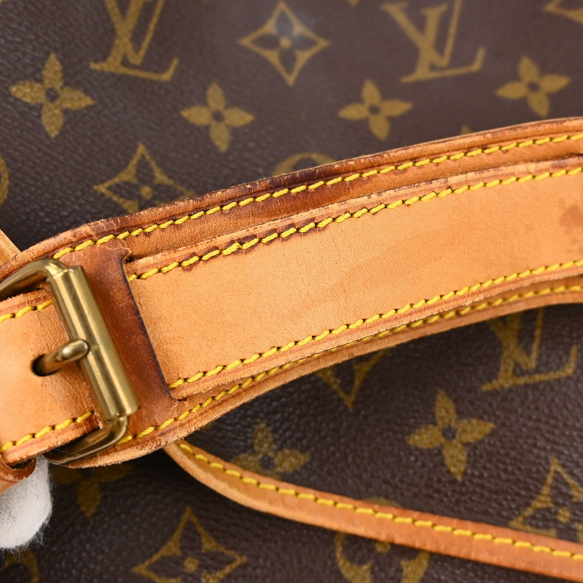 Louis Vuitton Saumur Handbag Monogram Canvas Brown Canvas Shoulder Bag Bag (Pre-Owned)