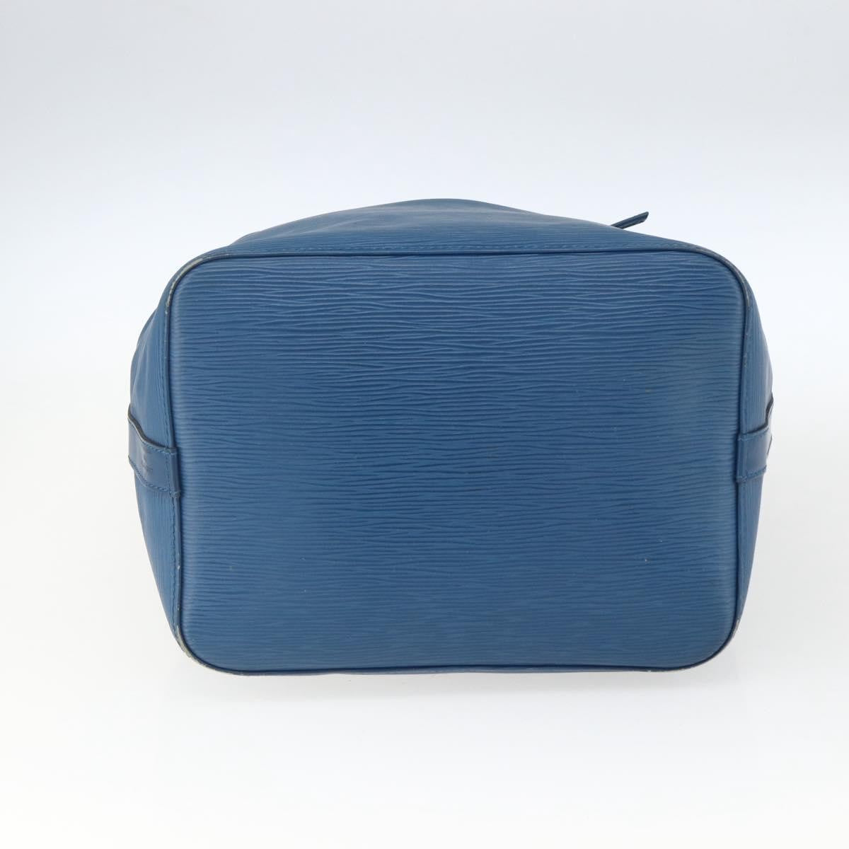 Louis Vuitton Petit Noe Handbag Epi Leather Blue Leather Shoulder Bag Bag (Pre-Owned)