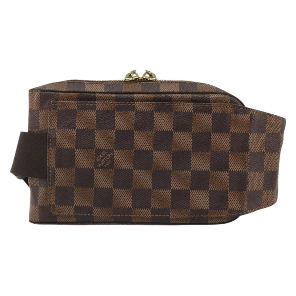 Louis Vuitton Geronimos Waist Bag Damier Brown Canvas Shoulder Bag Bag (Pre-Owned)