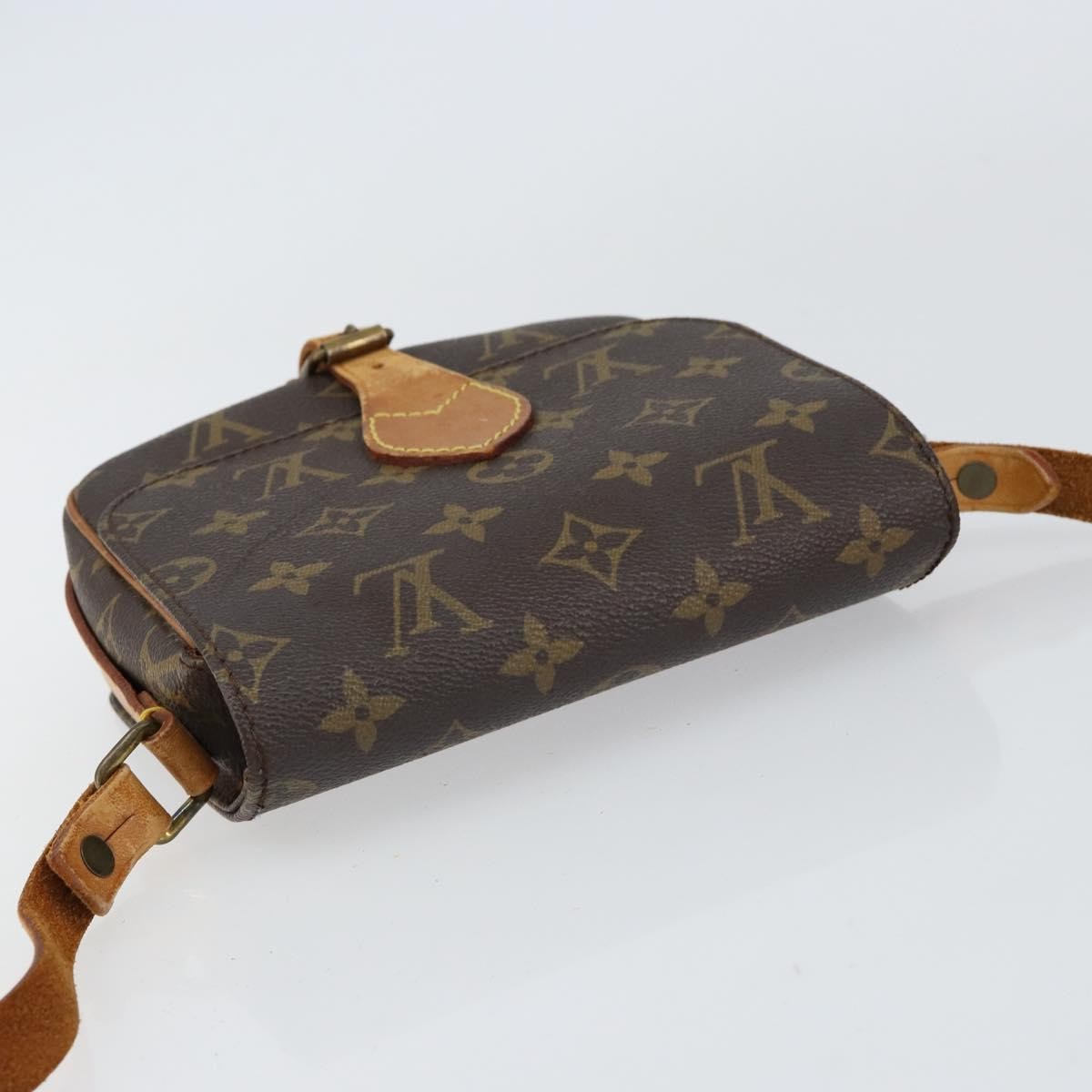 Louis Vuitton Cartouchiere Handbag Monogram Canvas Brown Canvas Shoulder Bag Bag (Pre-Owned)