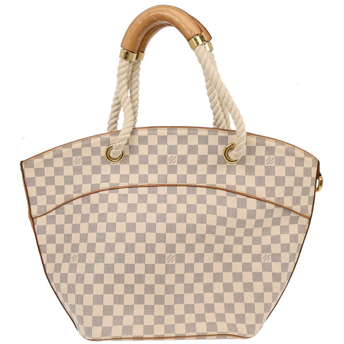 Louis Vuitton Pampelonne Handbag Damier White Canvas Tote Bag Bag (Pre-Owned)