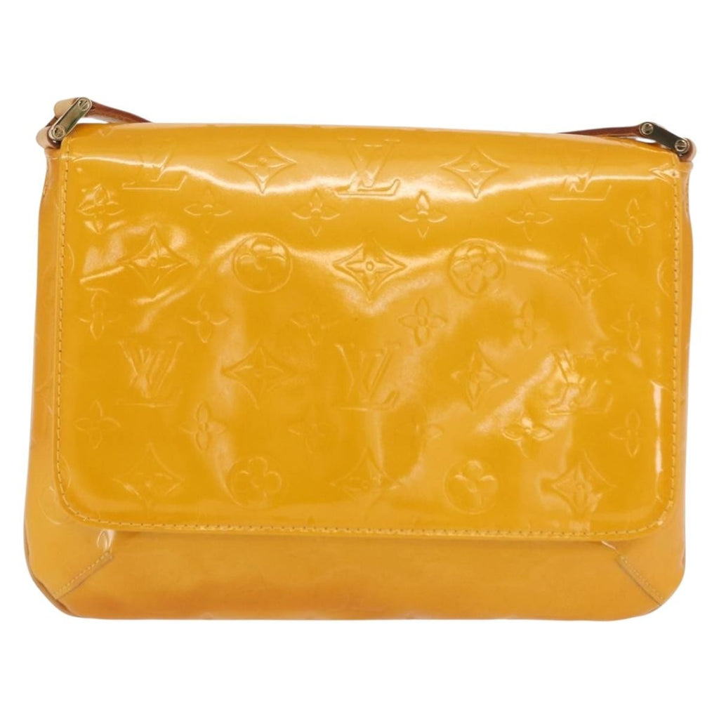 Louis Vuitton Thompson Street Handbag Monogram Vernis Yellow Patent_Leather Shoulder Bag Bag (Pre-Owned)