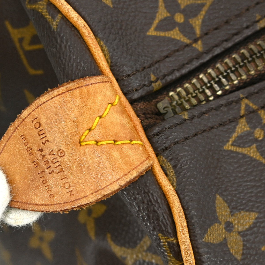 Louis Vuitton Keepall Bag Monogram Canvas Brown Canvas Travel Bag Bag (Pre-Owned)