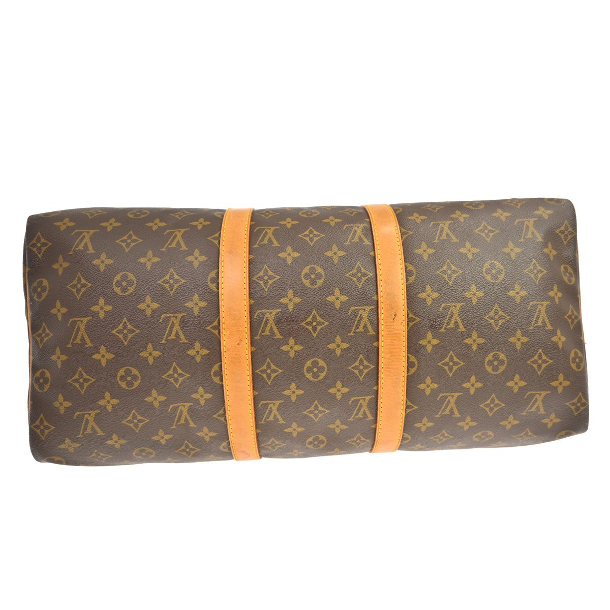 Louis Vuitton Keepall Bag Monogram Canvas Brown Canvas Travel Bag Bag (Pre-Owned)