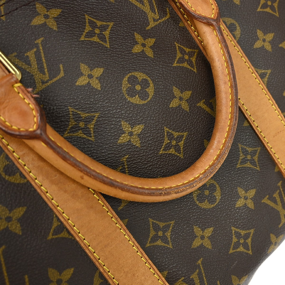Louis Vuitton Keepall Bag Monogram Canvas Brown Canvas Travel Bag Bag (Pre-Owned)