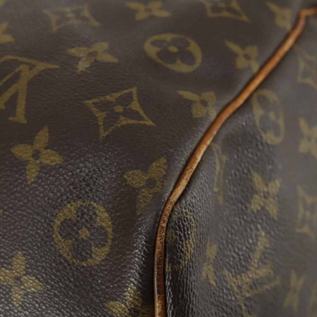 Louis Vuitton Keepall Bag Monogram Canvas Brown Canvas Travel Bag Bag (Pre-Owned)