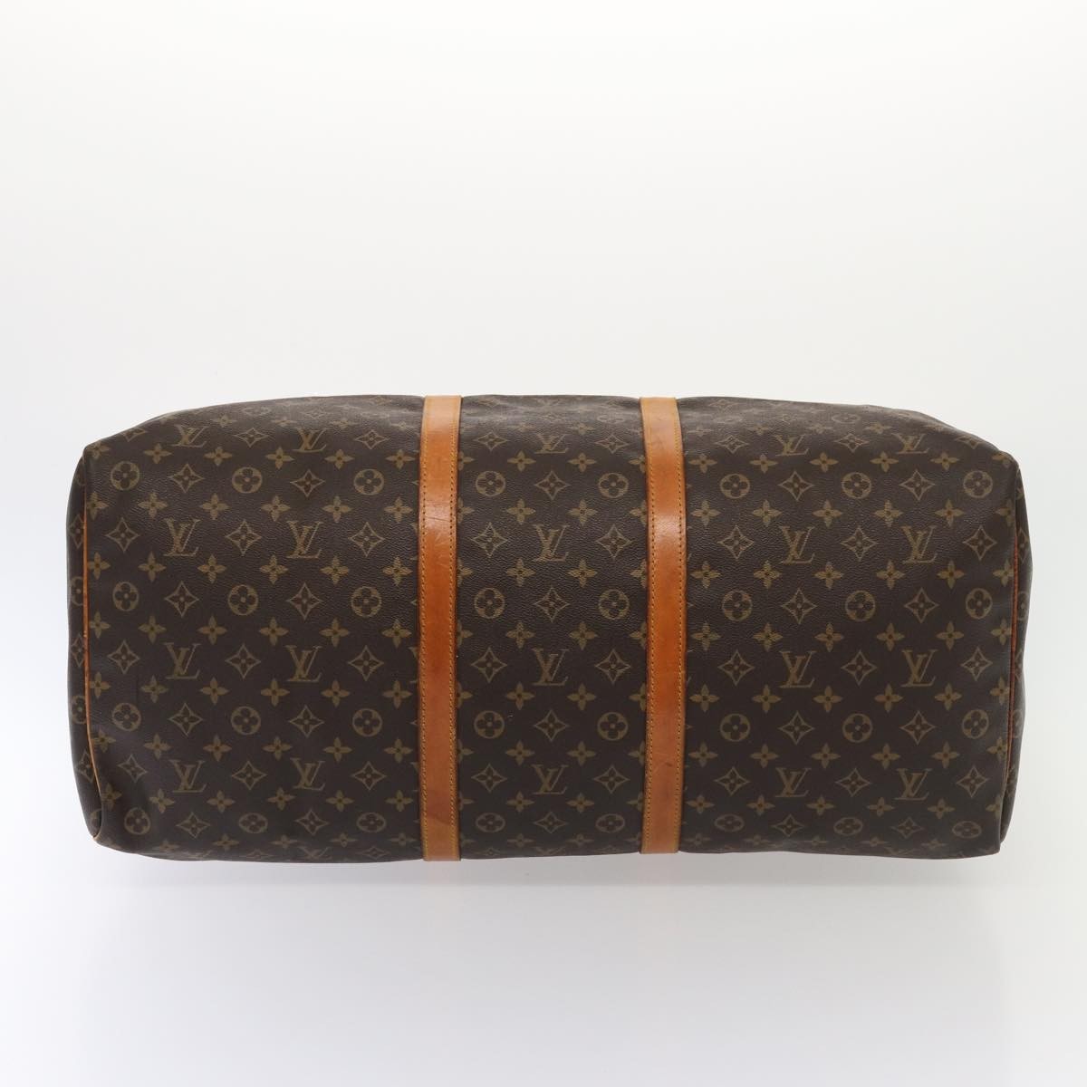 Louis Vuitton Keepall Bag Monogram Canvas Brown Canvas Travel Bag Bag (Pre-Owned)