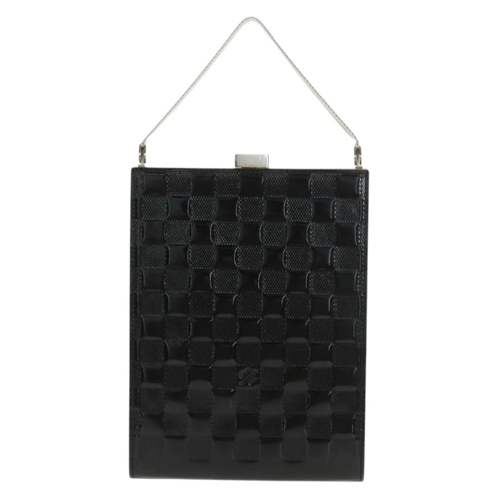 Louis Vuitton Saint Ange Handbag Damier Vernis Black Patent_Leather Handbag (Pre-Owned)