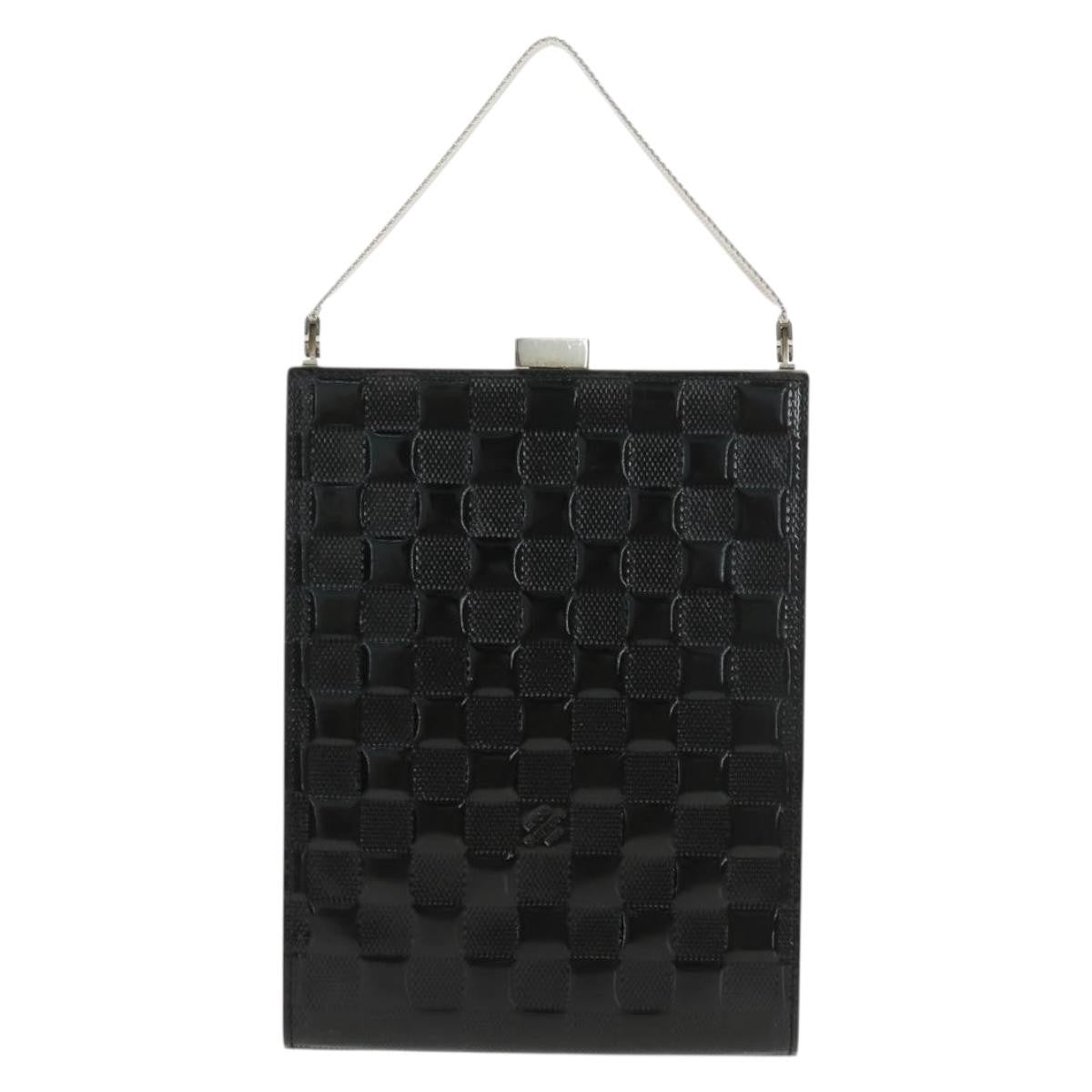 Louis Vuitton Saint Ange Handbag Damier Vernis Black Patent_Leather Handbag (Pre-Owned)