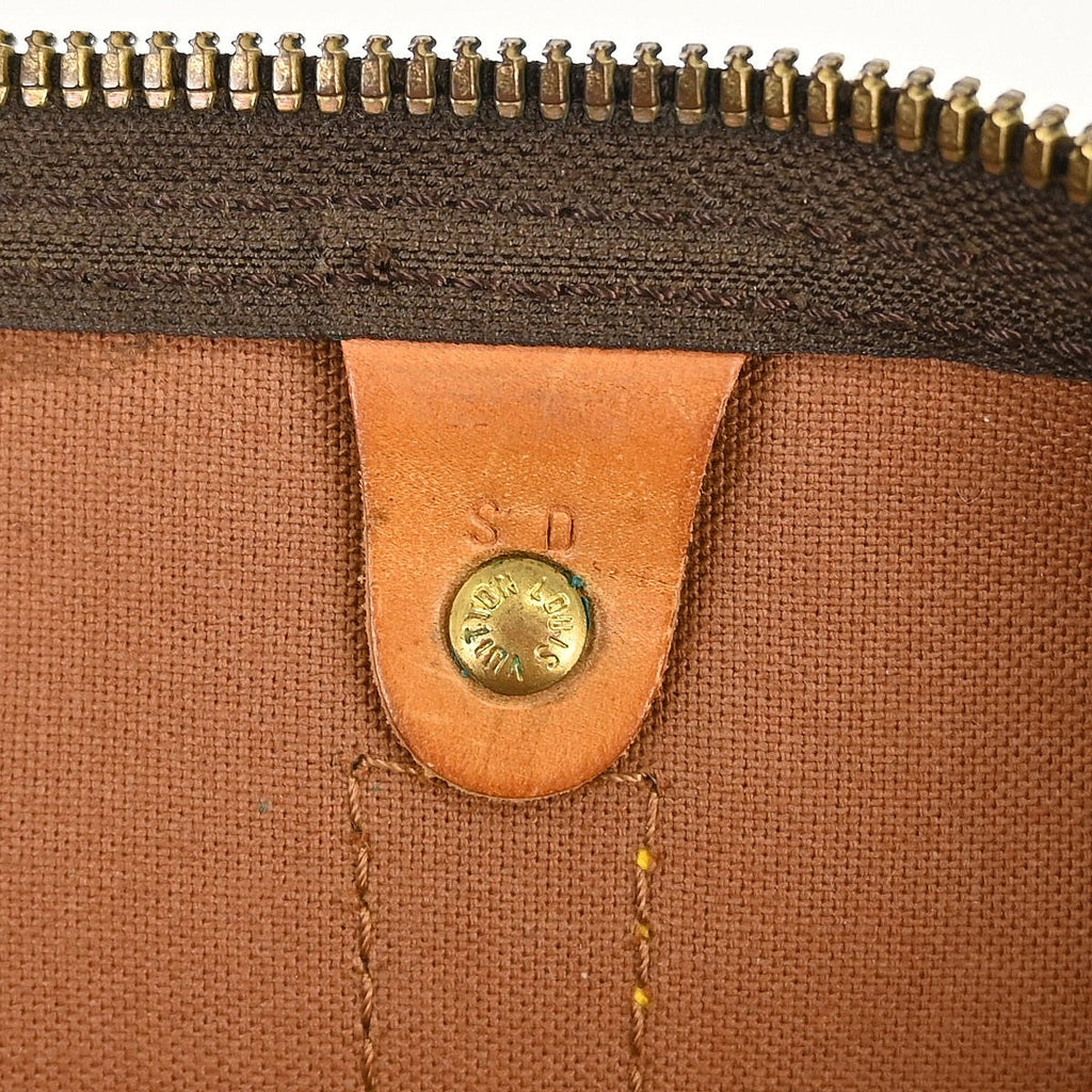 Louis Vuitton Keepall Bag Monogram Canvas Brown Canvas Travel Bag Bag (Pre-Owned)