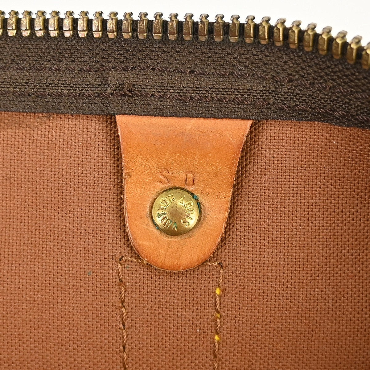 Louis Vuitton Keepall Bag Monogram Canvas Brown Canvas Travel Bag Bag (Pre-Owned)