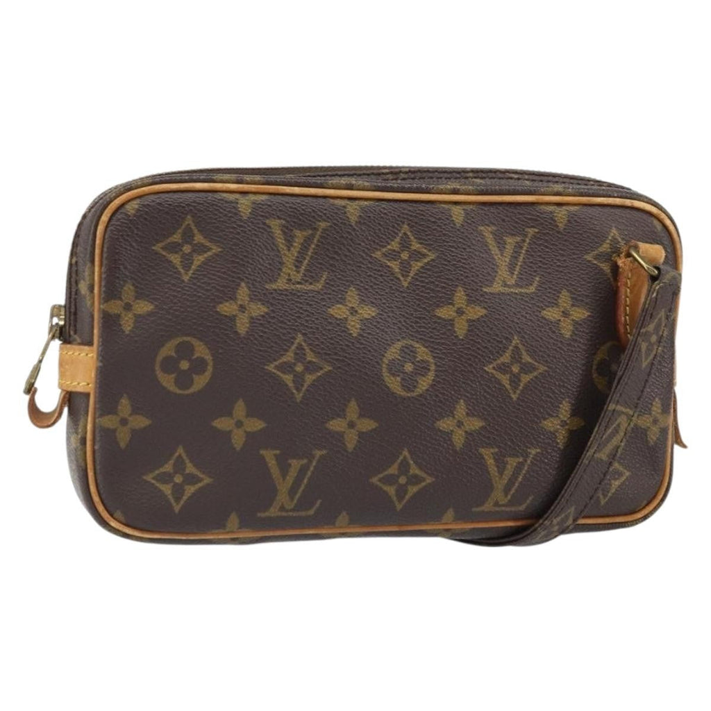Louis Vuitton Pochette Marly Bandouliere Bag Monogram Canvas Brown Canvas Shoulder Bag Bag (Pre-Owned)