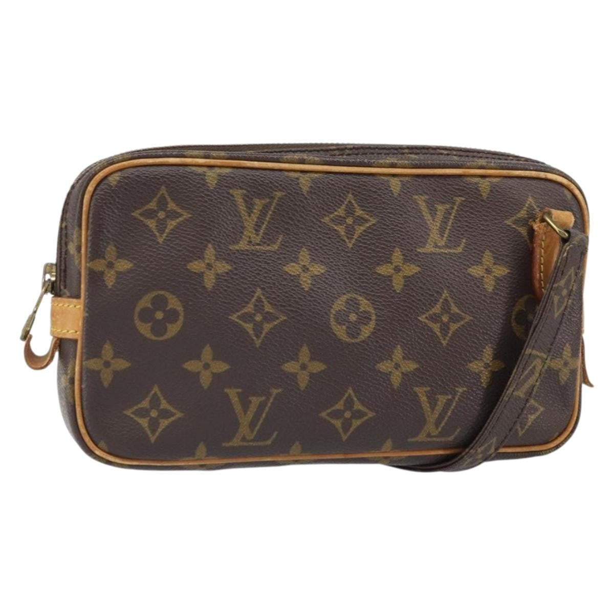 Louis Vuitton Pochette Marly Bandouliere Bag Monogram Canvas Brown Canvas Shoulder Bag Bag (Pre-Owned)