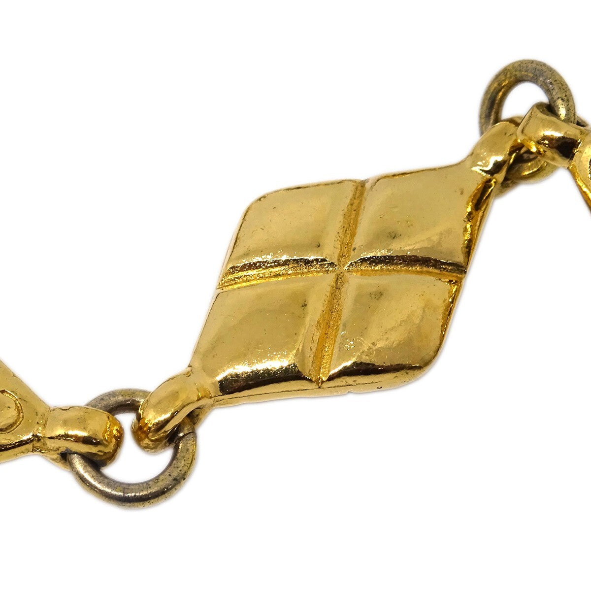 Chanel Mademoiselle Pendant Necklace Gold-Plated Gold Gold_Plated Necklace Jewelry (Pre-Owned)