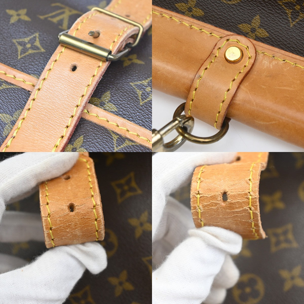 Louis Vuitton Sac Chasse Hunting Bag Monogram Canvas Brown Canvas Briefcase Bag (Pre-Owned)
