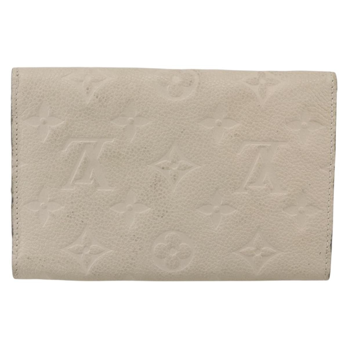 Louis Vuitton Zoe Wallet Monogram Empreinte Leather Beige Leather Wallets Accessory (Pre-Owned)