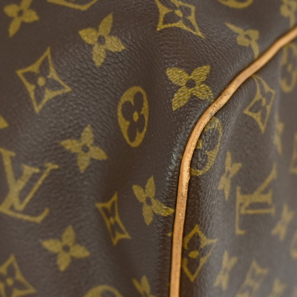Louis Vuitton Keepall Bag Monogram Canvas Brown Canvas Travel Bag Bag (Pre-Owned)