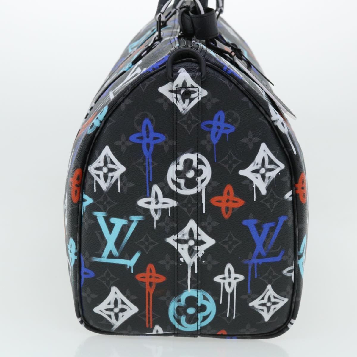 Louis Vuitton Keepall Bandouliere Bag Graffiti Monogram Eclipse Canvas Multicolour Canvas Bag (Pre-Owned)