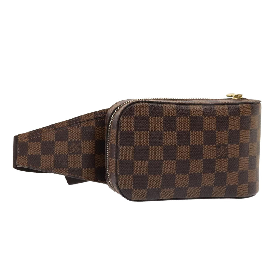 Louis Vuitton Geronimos Waist Bag Damier Brown Canvas Shoulder Bag Bag (Pre-Owned)