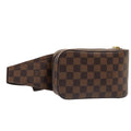 Louis Vuitton Geronimos Waist Bag Damier Brown Canvas Shoulder Bag Bag (Pre-Owned)