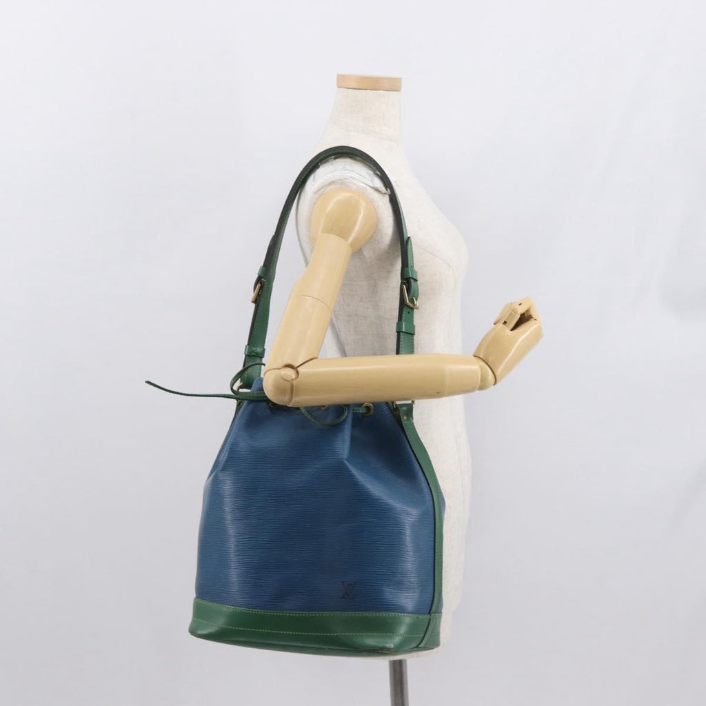 Louis Vuitton Bicolor Noe Handbag Epi Leather Blue Leather Shoulder Bag Bag (Pre-Owned)