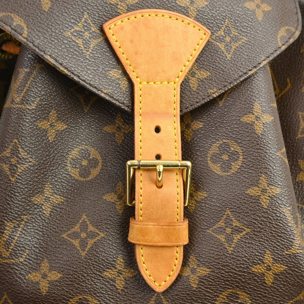 Louis Vuitton Vintage Montsouris Backpack Monogram Canvas Brown Canvas Backpack Bag (Pre-Owned)