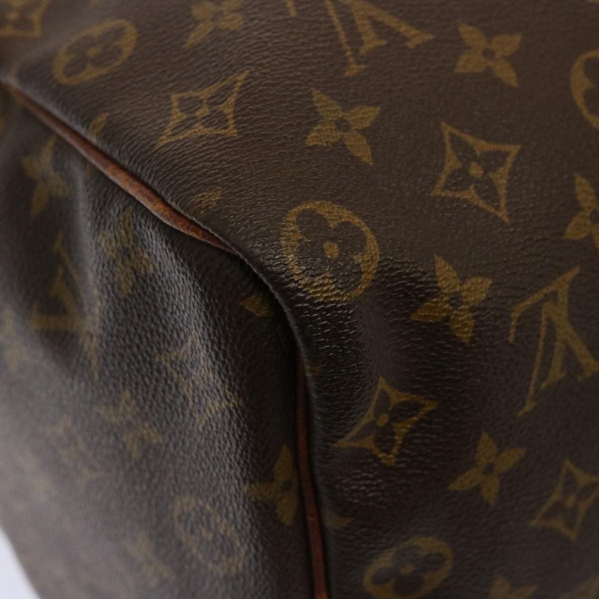 Louis Vuitton Keepall Bag Monogram Canvas Brown Canvas Travel Bag Bag (Pre-Owned)