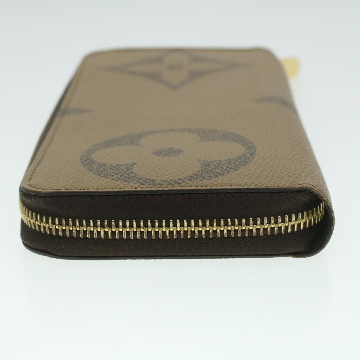Louis Vuitton Zippy Wallet Nm Monogram Giant Reverse Brown Canvas Wallets Accessory (Pre-Owned)
