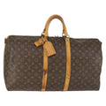 Louis Vuitton Keepall Bag Monogram Canvas Brown Canvas Travel Bag Bag (Pre-Owned)