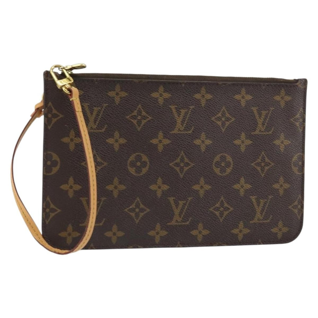 Louis Vuitton Neverfull Pochette Monogram Canvas Brown Canvas Clutche & Pouche Bag (Pre-Owned)