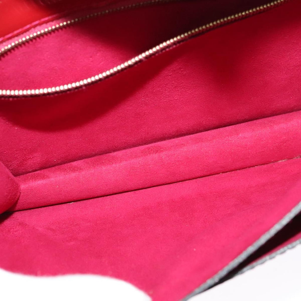 Louis Vuitton Monceau Handbag Vernis Burgundy Patent_Leather Bag (Pre-Owned)