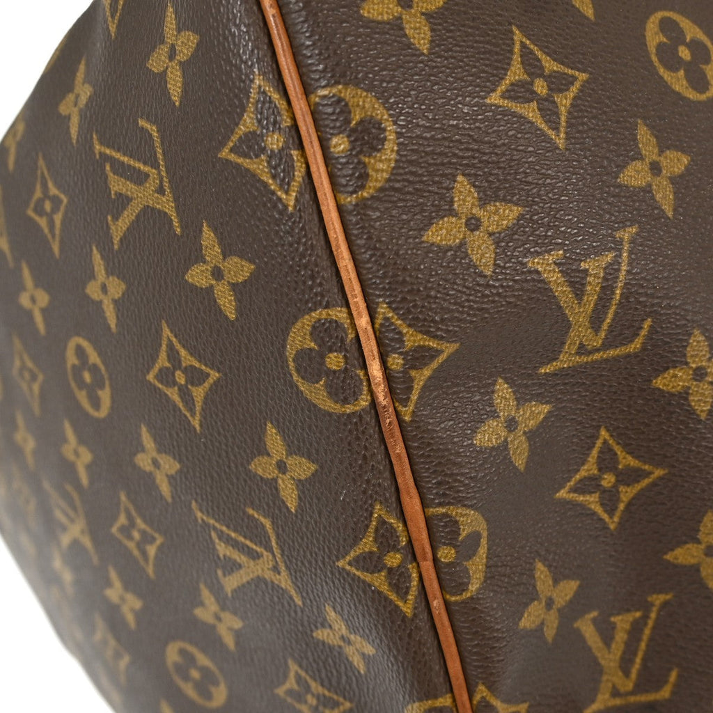 Louis Vuitton Keepall Bag Monogram Canvas Brown Canvas Travel Bag Bag (Pre-Owned)