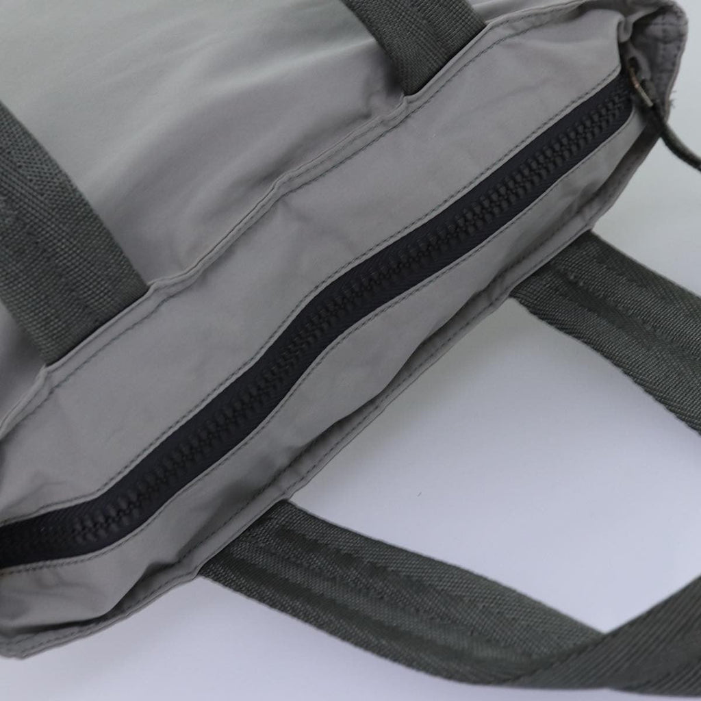 Prada Sport Tote Bag Nylon Gray Nylon Tote Bag Bag (Pre-Owned)