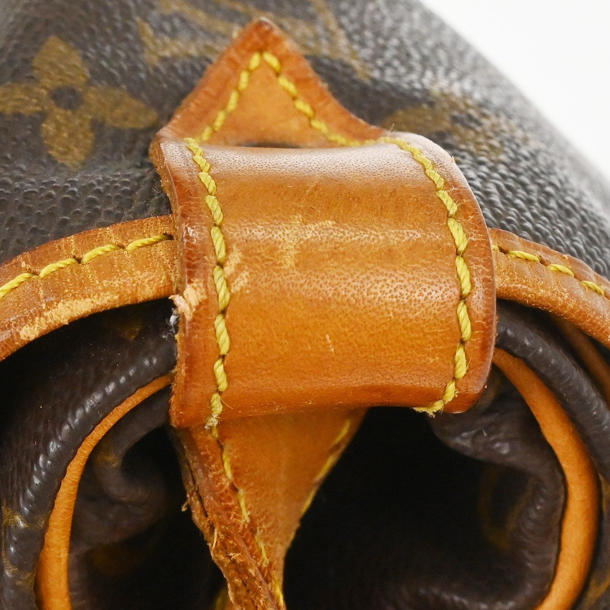 Louis Vuitton Saumur Handbag Monogram Canvas Brown Canvas Shoulder Bag Bag (Pre-Owned)