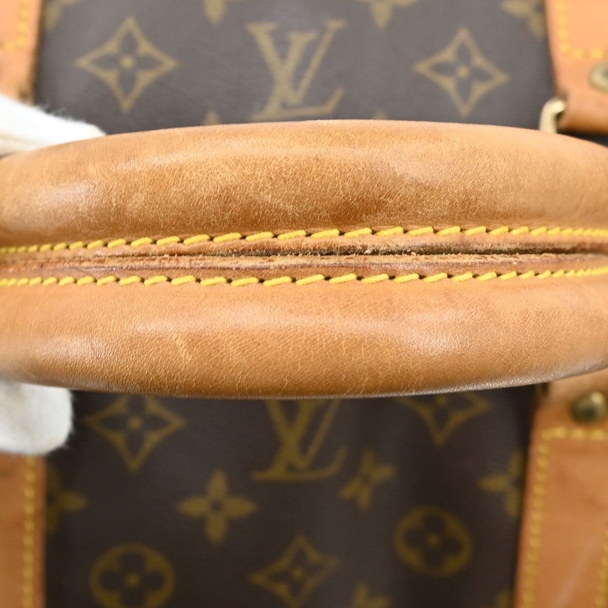 Louis Vuitton Keepall Bandouliere Bag Monogram Canvas Brown Canvas Travel Bag Bag (Pre-Owned)