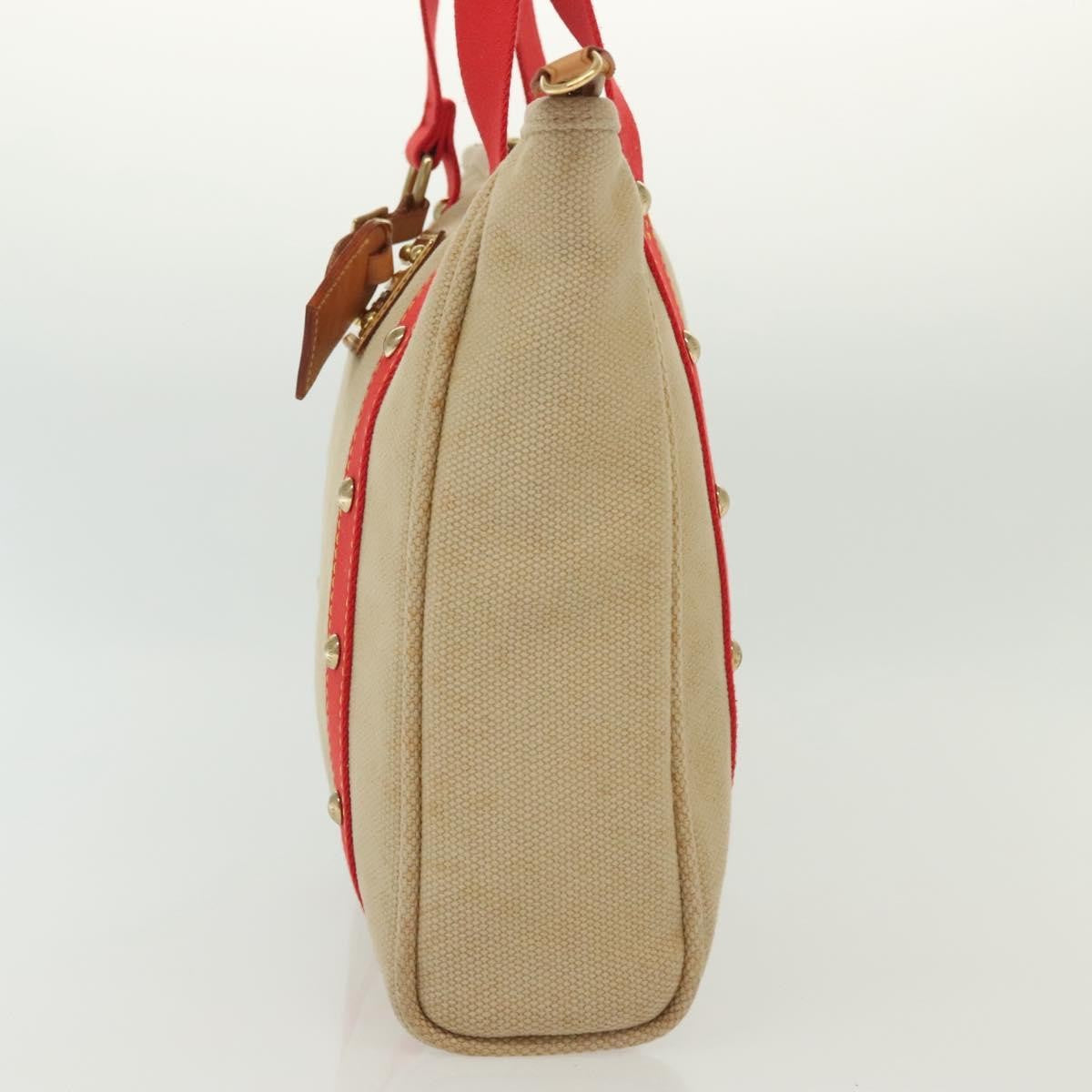 Louis Vuitton Antigua Tote Canvas Beige Canvas Tote Bag Bag (Pre-Owned)