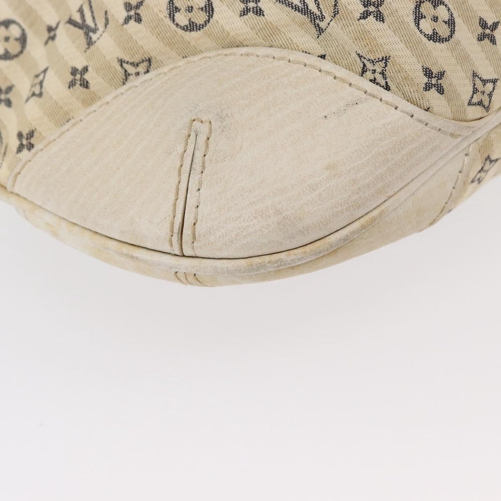 Louis Vuitton Marina Handbag Mini Lin Croisette Beige Canvas Handbag (Pre-Owned)