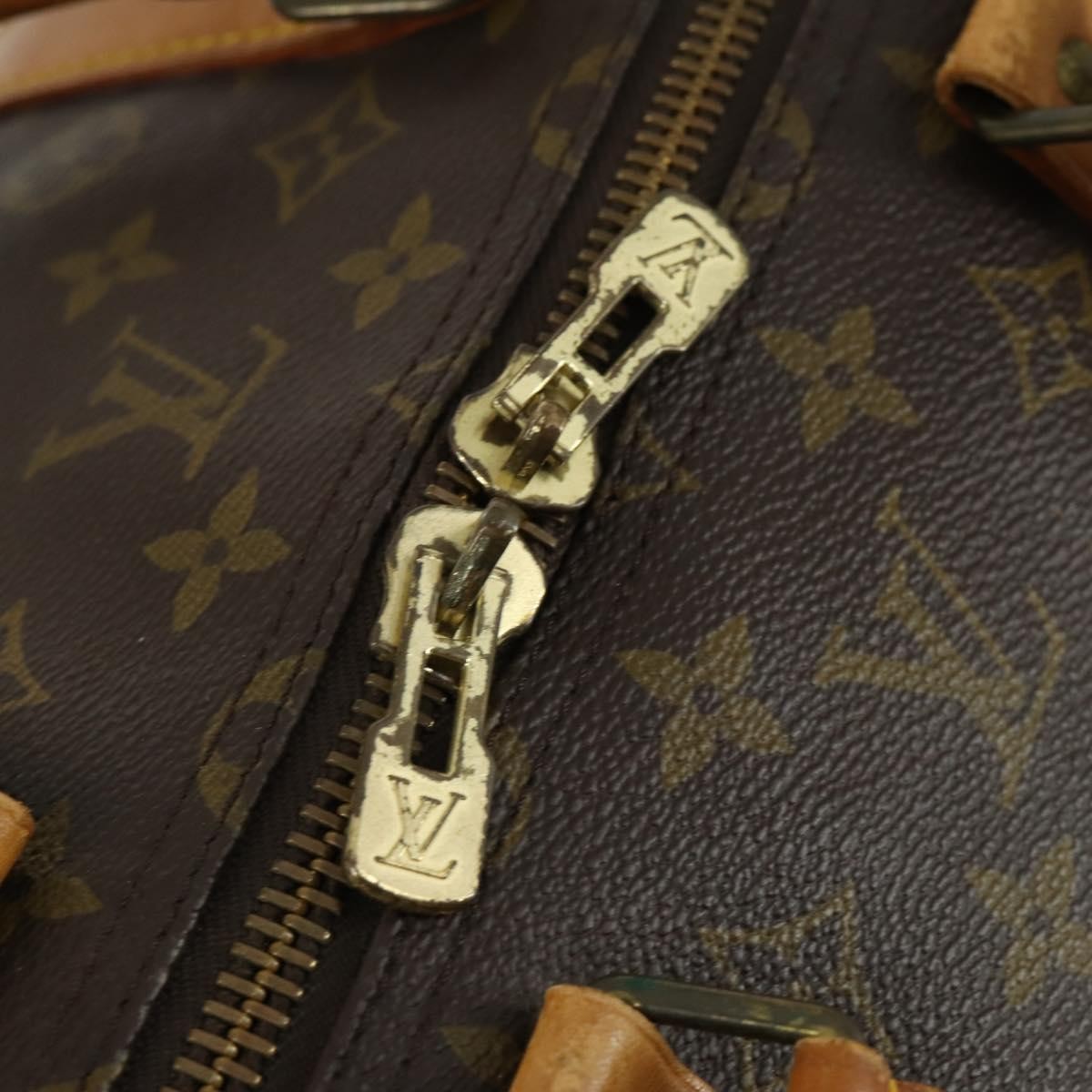 Louis Vuitton Keepall Bag Monogram Canvas Brown Canvas Travel Bag Bag (Pre-Owned)