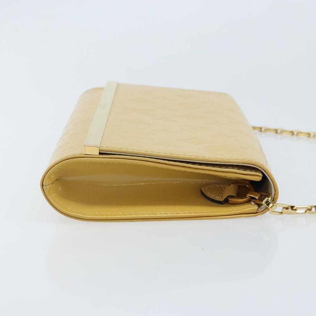 Louis Vuitton Ana Bag Monogram Vernis Yellow Patent_Leather Clutche & Pouche Bag (Pre-Owned)