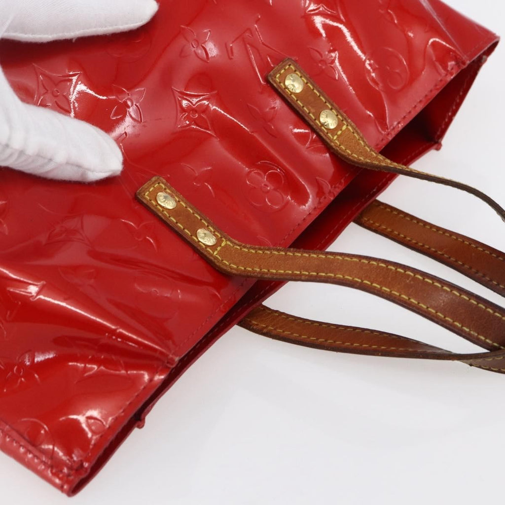Louis Vuitton Reade Handbag Monogram Vernis Red Patent_Leather Handbag (Pre-Owned)