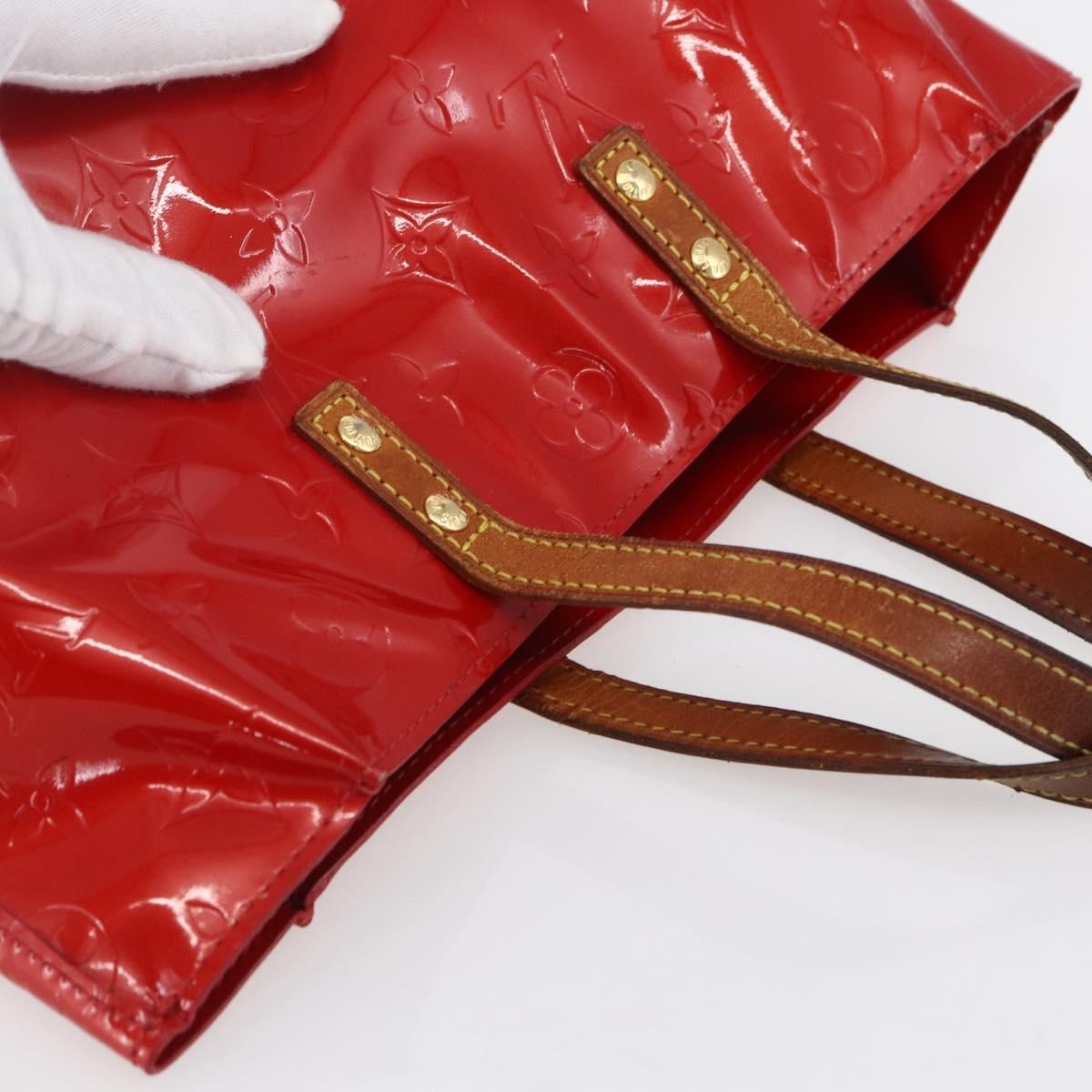 Louis Vuitton Reade Handbag Monogram Vernis Red Patent_Leather Handbag (Pre-Owned)