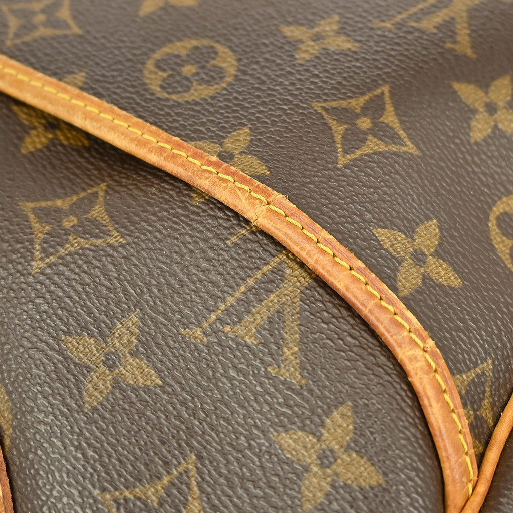 Louis Vuitton Deauville Handbag Monogram Canvas Brown Canvas Handbag (Pre-Owned)