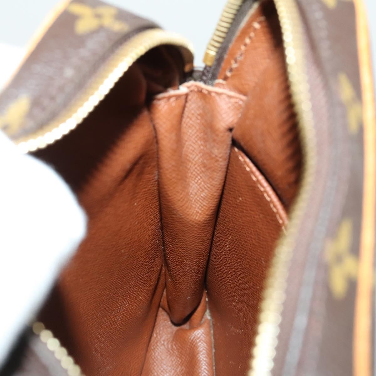 Louis Vuitton Danube Handbag Monogram Canvas Brown Canvas Shoulder Bag Bag (Pre-Owned)