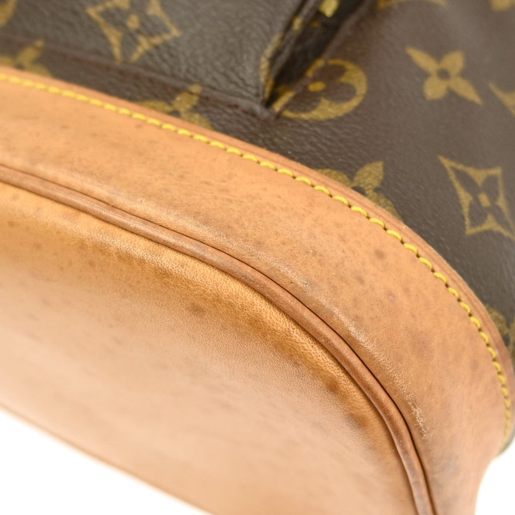 Louis Vuitton Montsouris Backpack Monogram Canvas Brown Canvas Backpack Bag (Pre-Owned)