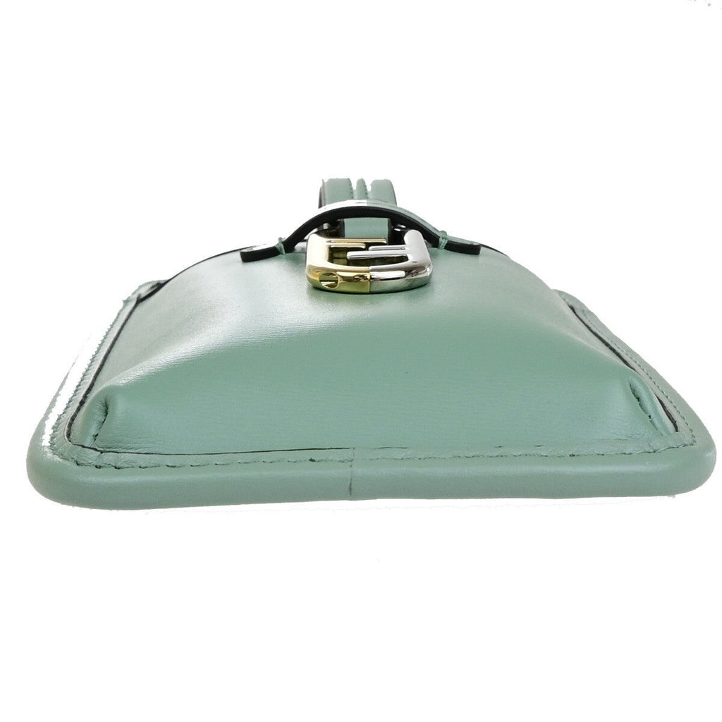 Fendi Smartphone Case Leather Green Leather Bag (Pre-Owned)